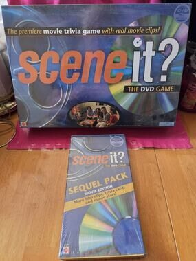 Scene It ? The DVD Board Game Movie Trivia Game & Sequel Pack New